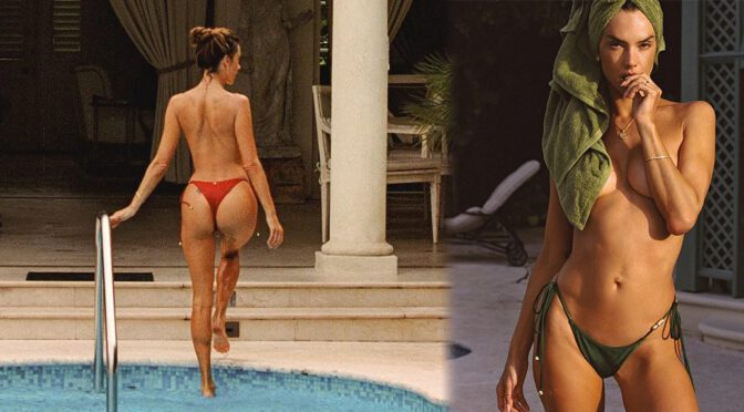 Alessandra Ambrosio Goes Topless And Teases Her Sexy Ass In Steamy Lavarice Shoot