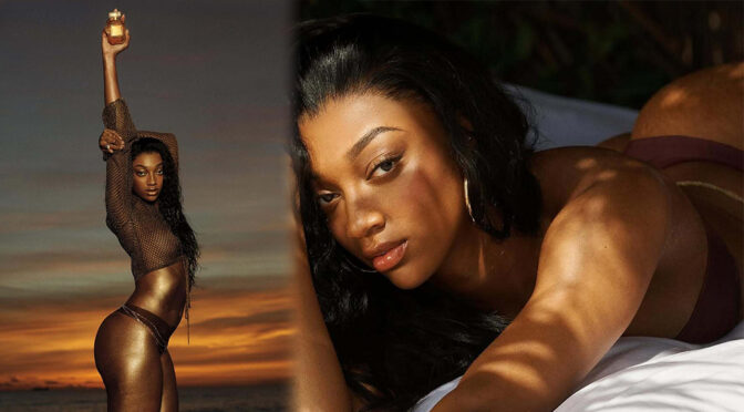 Angel Reese’s Oiled-Up Body Sizzle in Victoria’s Secret’s Bikini Shoot