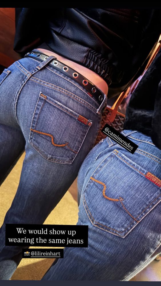Madelaine Petsch & Camila Mendes Booties In Jeans
