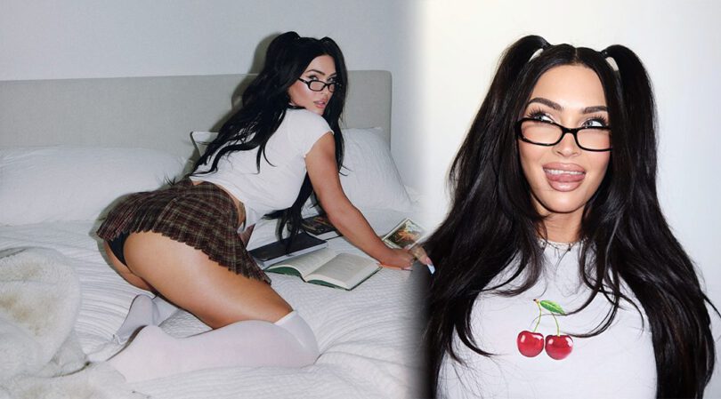 Megan Fox Flashes Her Juicy Ass In Tiny Plaid Skirt And Black Panties During Wild Cibelle Levi Shoot