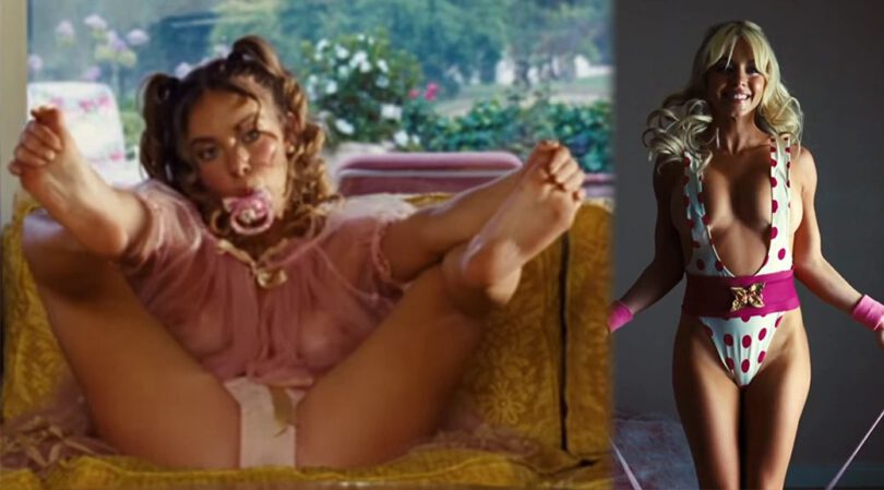 Sydney Sweeney Flashes Hard Nipples in See-Through Pink Baby Outfit for Euphoria Season 3 Cam Scene (NSFW)