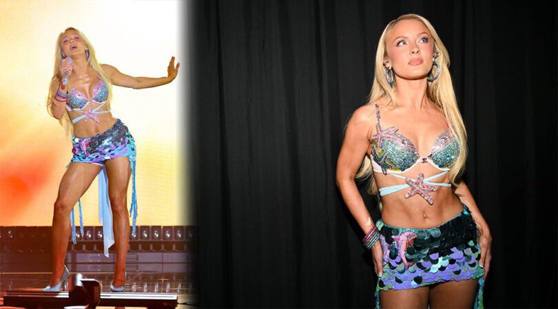 Zara Larsson’s Skimpy Starfish Bikini and Shiny Abs Steal the Show at Billboard Women In Music