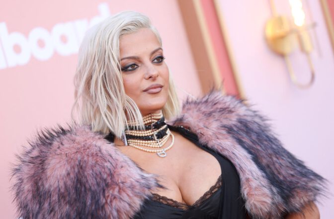 Bebe Rexha Huge Boobs Cleavage Tight Black Dress Billboard Women In Music