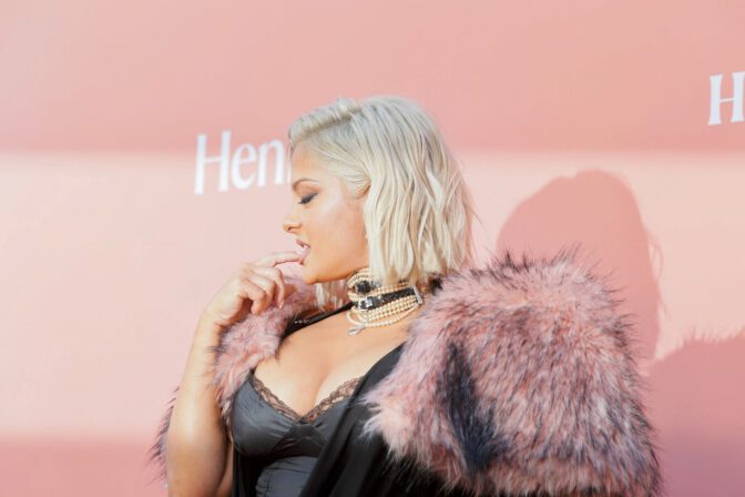 Bebe Rexha Huge Boobs Cleavage Tight Black Dress Billboard Women In Music