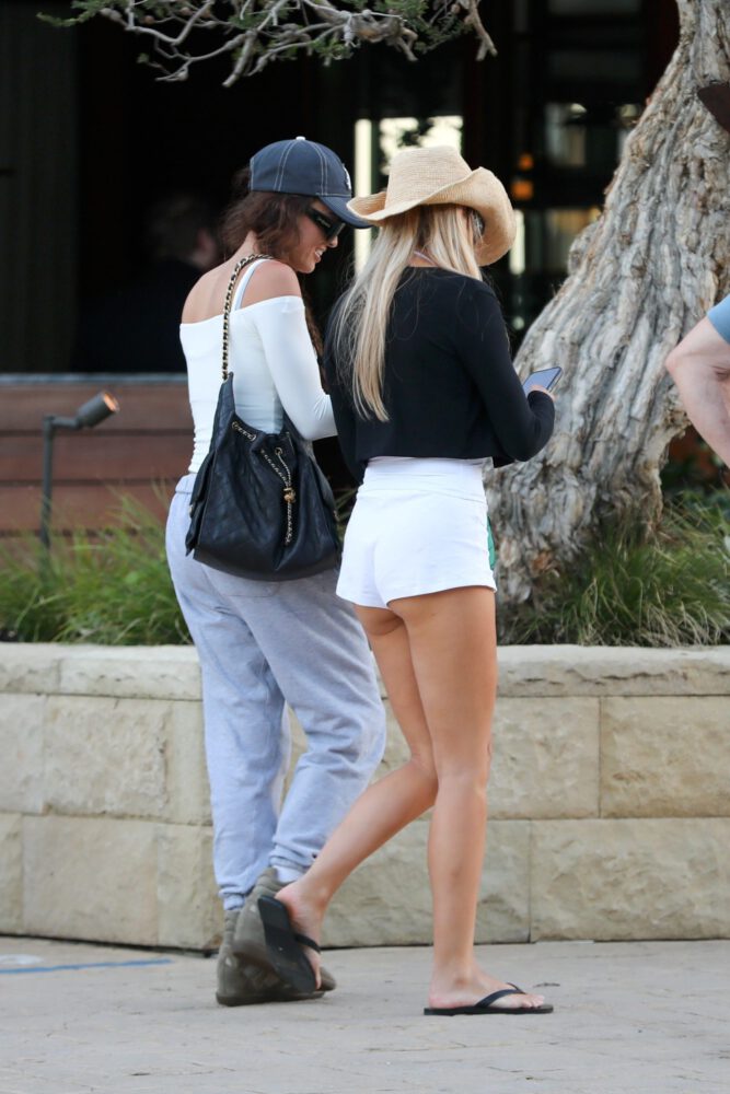 Brooks Nader Big Cleavage Booty Tiny White Shorts Nobu Malibu