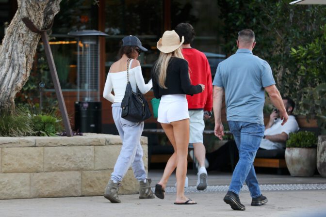 Brooks Nader Big Cleavage Booty Tiny White Shorts Nobu Malibu