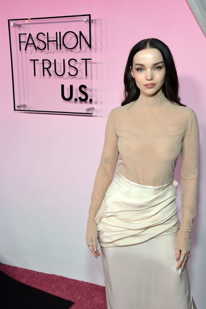 Dove Cameron Braless See Through Nipples Fashion Trust Us