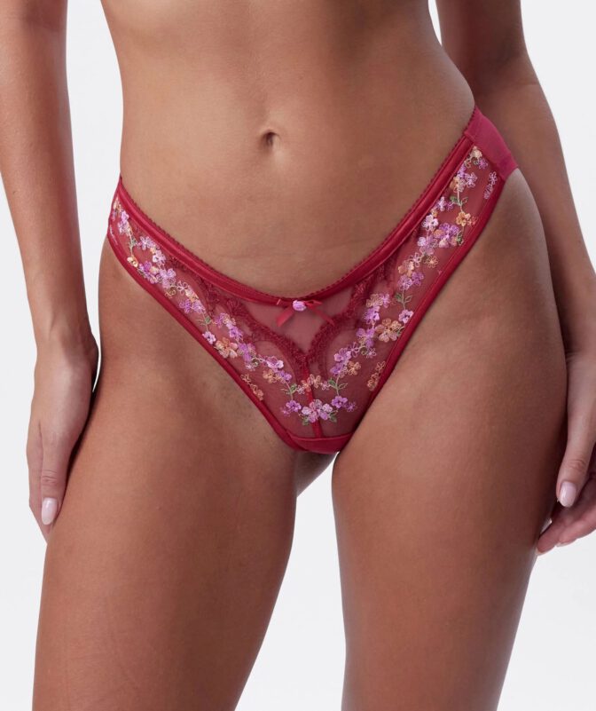 Jayde Pollard See Through Floral Lingerie Ass Cleavage