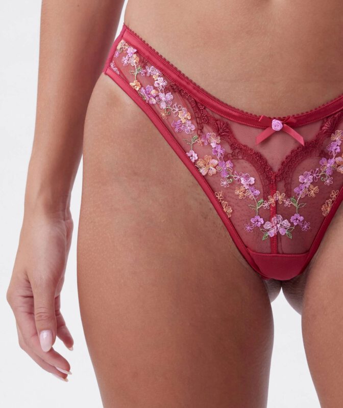 Jayde Pollard See Through Floral Lingerie Ass Cleavage