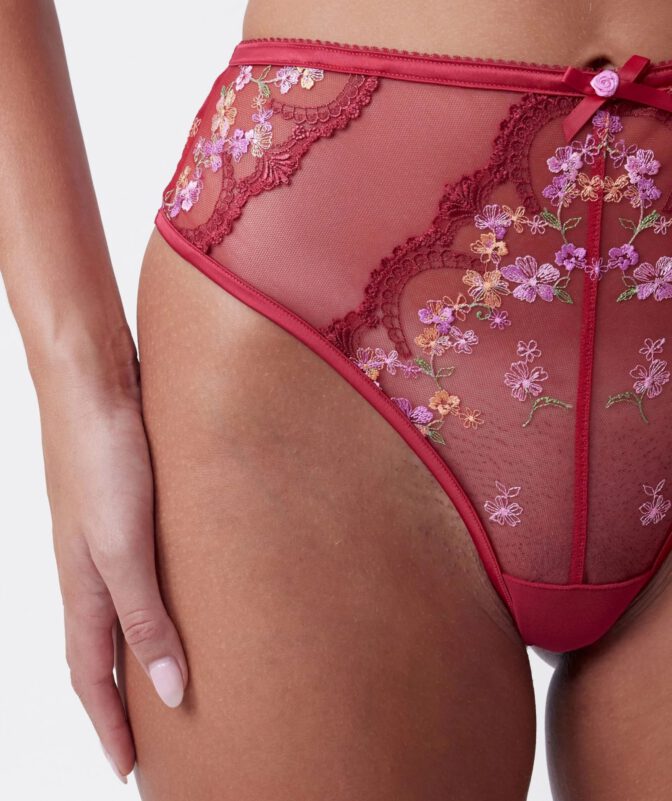Jayde Pollard See Through Floral Lingerie Ass Cleavage