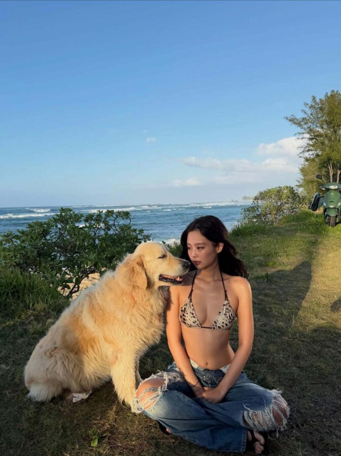 Jennie Kim Frankies Bikinis Beach Photoshoot