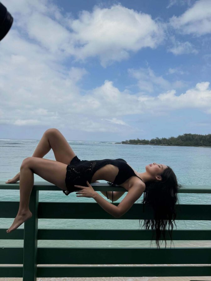 Jennie Kim Frankies Bikinis Beach Photoshoot