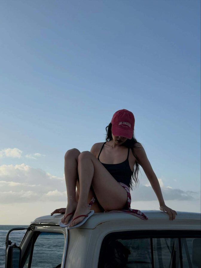 Jennie Kim Frankies Bikinis Beach Photoshoot