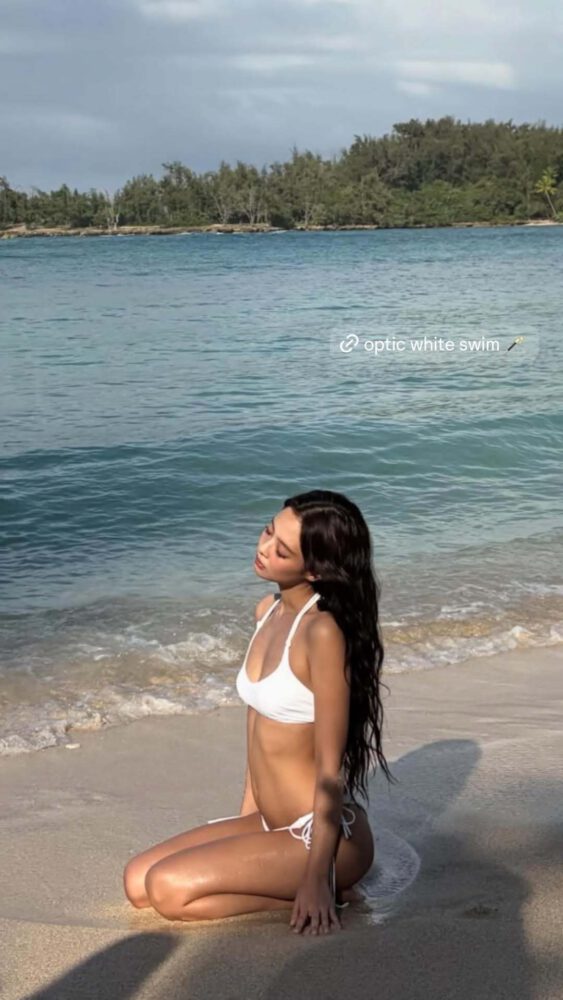 Jennie Kim Frankies Bikinis Beach Photoshoot