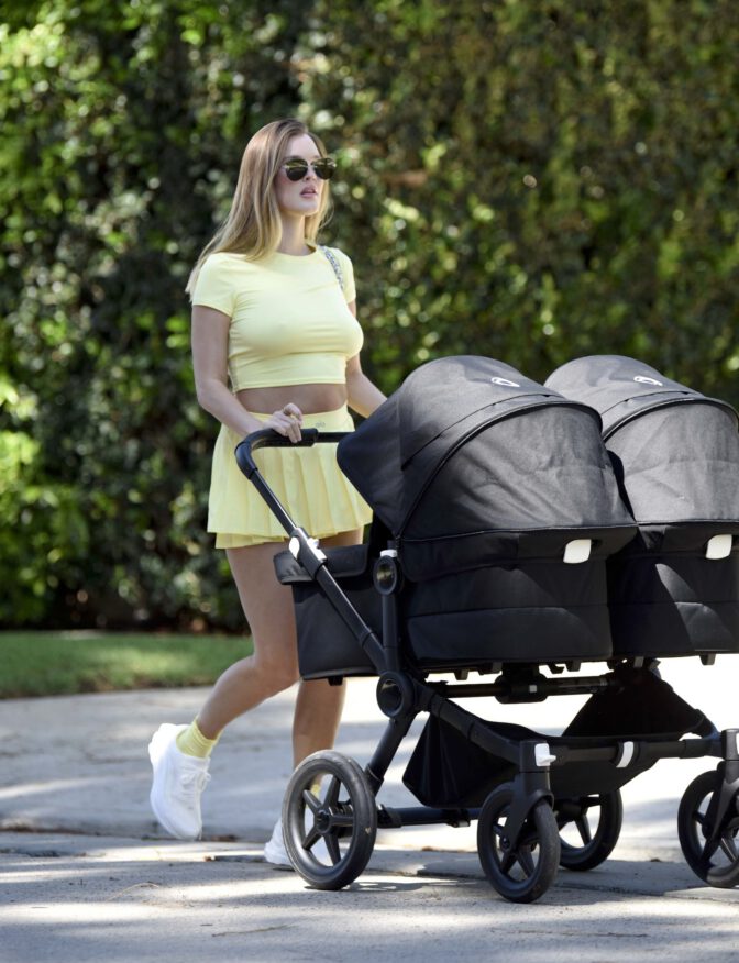 Joy Corrigan Braless Yellow Crop Top Pokies La Stroll