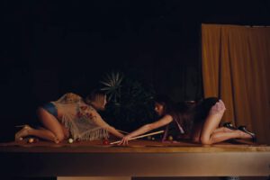 Sabrina Carpenter Lesbian Eroticism House Tour Video Margaret Qualley Madelyn Cline