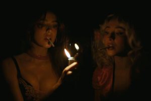 Sabrina Carpenter Lesbian Eroticism House Tour Video Margaret Qualley Madelyn Cline