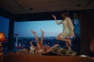 Sabrina Carpenter Lesbian Eroticism House Tour Video Margaret Qualley Madelyn Cline