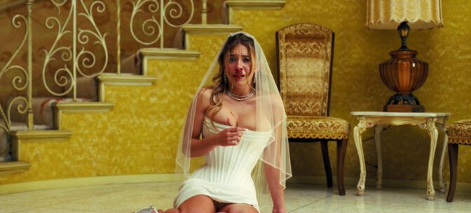 Sydney Sweeney Massive Tits Bloody Corset Upskirt