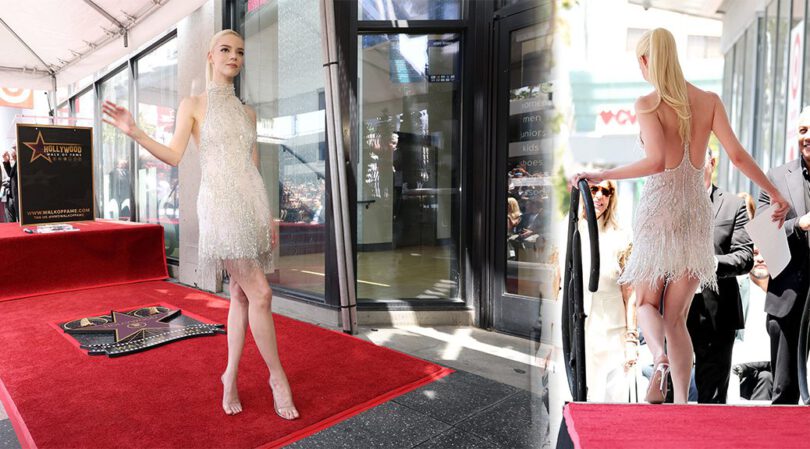Leggy Anya Taylor-Joy Shows Serious Skin In Barely-There Vintage Dress At Walk Of Fame Ceremony