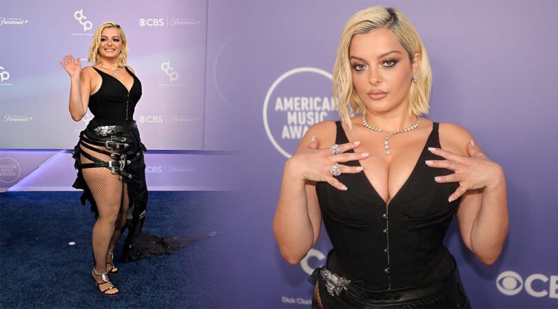 Bebe Rexha Unleashes Mind-Blowing Cleavage In A Tight Corset And Racy Fishnets At The AMAs