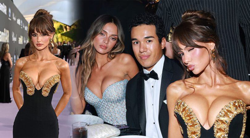 Ella Cervetto Flaunts Massive Cleavage in Jaw-Dropping Dress at Cap d’Antibes