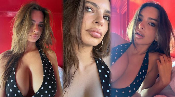 Emily Ratajkowski Big Boobs Cleavage