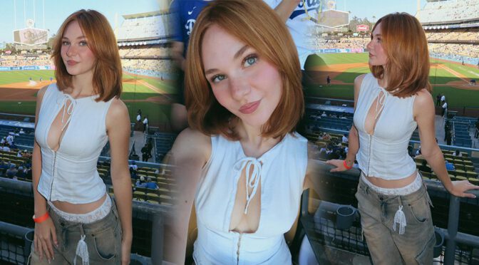 Lily Brooks Obriant Boobs Sexy Cleavage