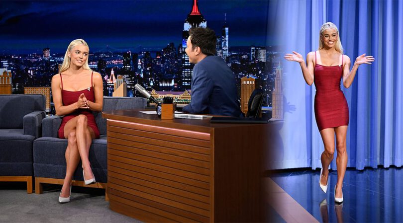 Olivia Dunne’s Jaw-Dropping Red Bodycon Dress Has Everyone Talking On Jimmy Fallon