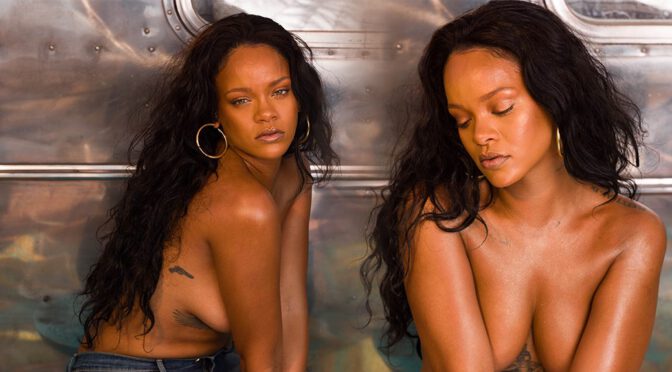 Rihanna’s Perfect Bare Boobs on Full Display in Fenty Beauty Topless Outtakes
