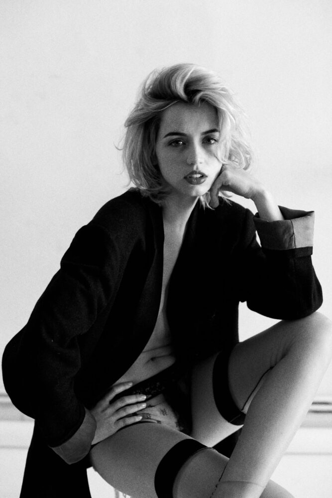 Ana De Armas Topless Hard Nipples See Through Mesh Icon Magazine