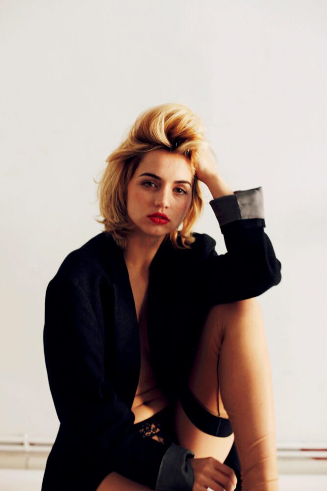 Ana De Armas Topless Hard Nipples See Through Mesh Icon Magazine