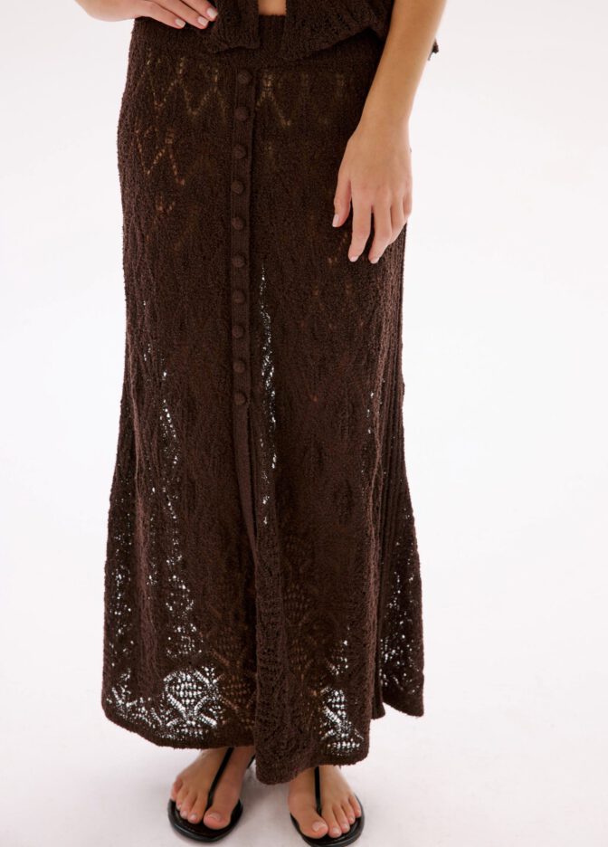 Emily Feld Braless Sheercrochet Black Dress Atelier