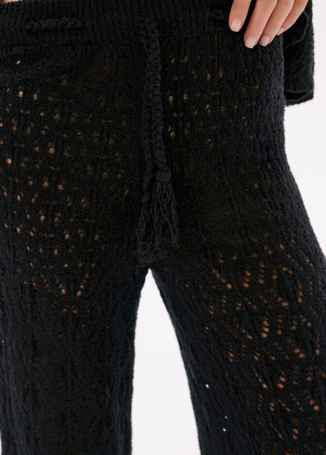 Emily Feld Braless Sheercrochet Black Dress Atelier