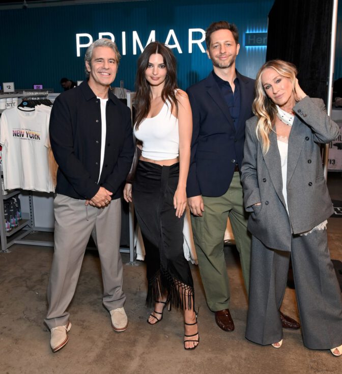 Emily Ratajkowski Busty White Crop Top Primark Nyc Launch