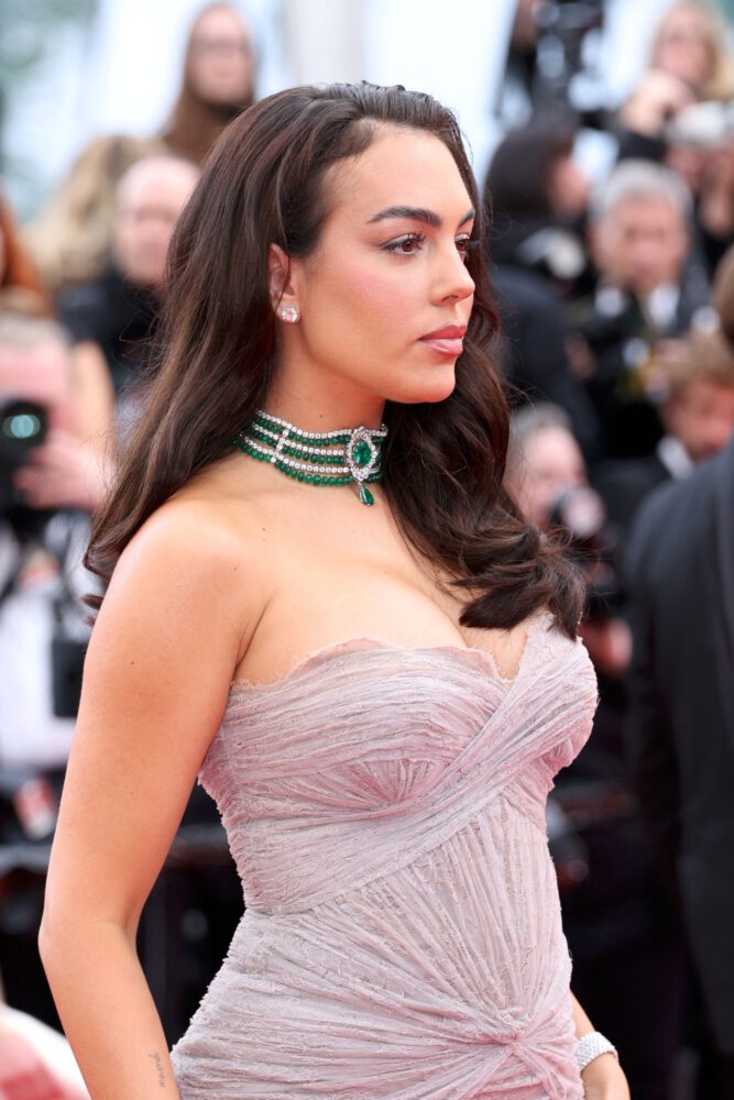 Georgina Rodriguez Big Ass Cleavage Cannes Mermaid Dress Chopard