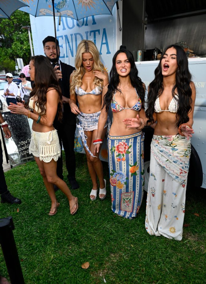 Nader Sisters Cleavage Bikini Miami Swim Week