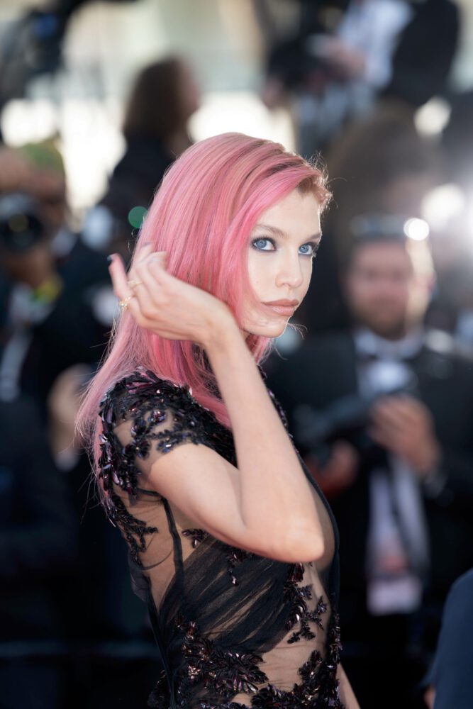 Stella Maxwell Sheer Naked Dress Cannes Red Carpet
