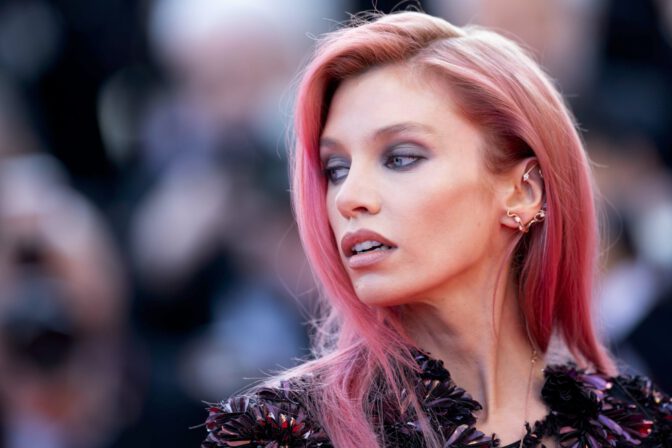 Stella Maxwell Sheer Naked Dress Cannes Red Carpet