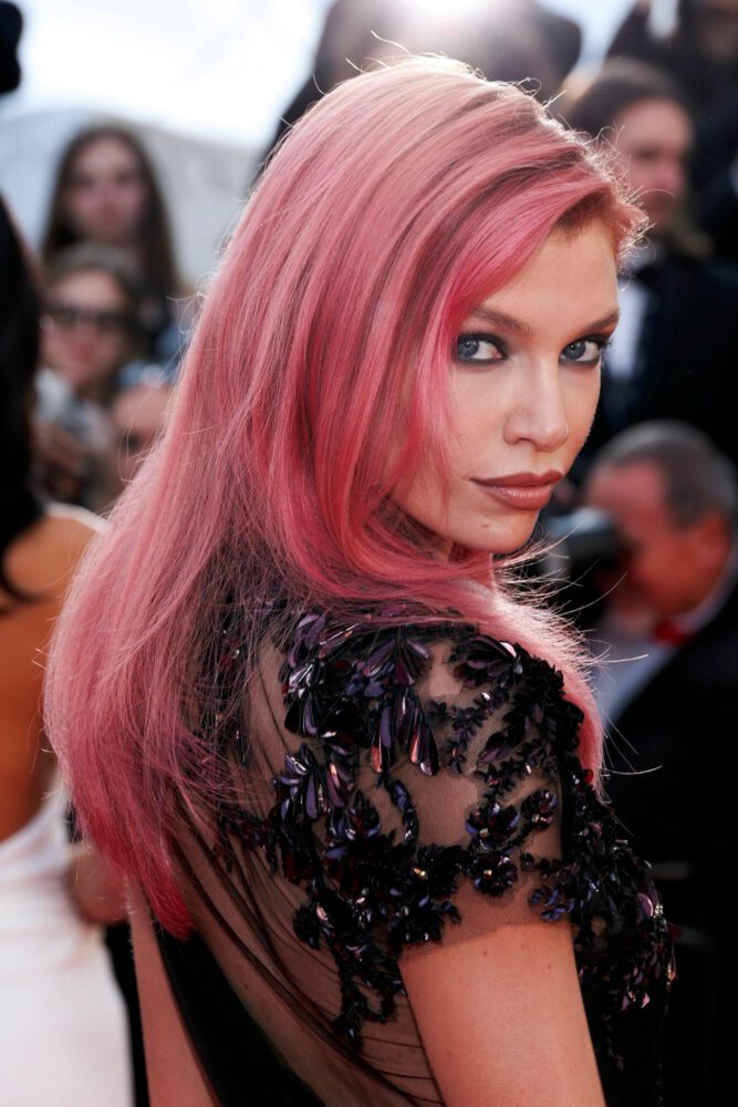 Stella Maxwell Sheer Naked Dress Cannes Red Carpet