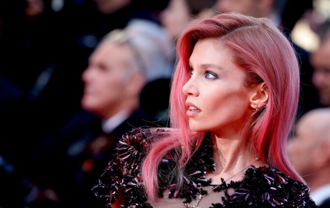 Stella Maxwell Sheer Naked Dress Cannes Red Carpet