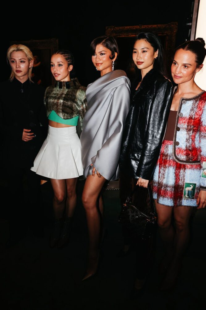Zendaya Sexy Legs Louis Vuitton Mini Dress