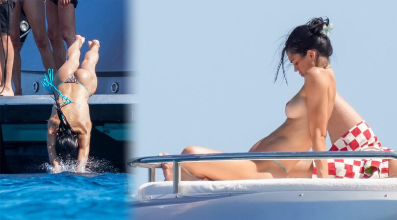 Amelia Gray Hamlin Flaunts Her Perfect Breasts and Round Ass Topless on a Saint-Tropez Superyacht