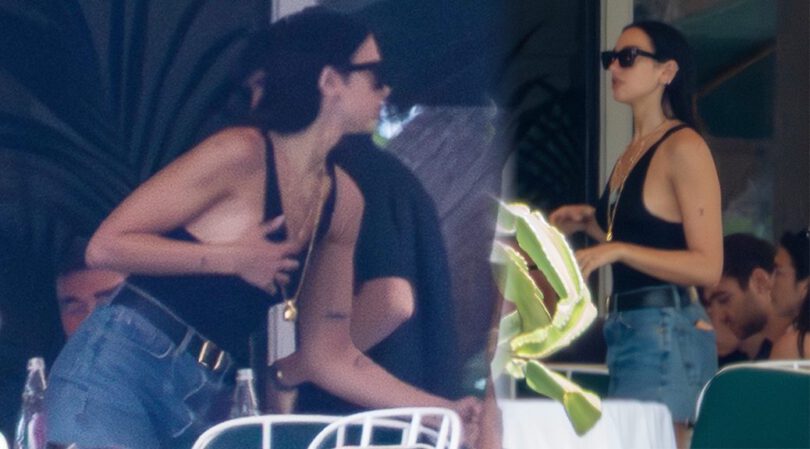 Flashing Major Sideboob! Dua Lipa Holds Her Chest To Avoid Wild Slip At Breakfast