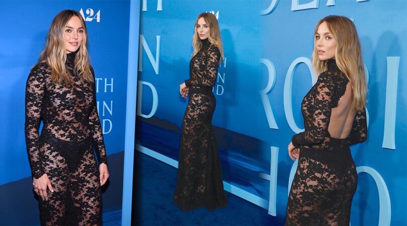 Jodie Comer’s Jaw-Dropping Braless See-Through Lace Dress Leaves Nothing to the Imagination at Robin Hood Premiere