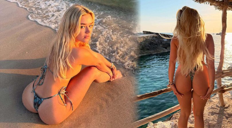 Blonde Bombshell Katie Sigmond Strips Down to Barely-There Bikini Bottoms in Sultry Shoot