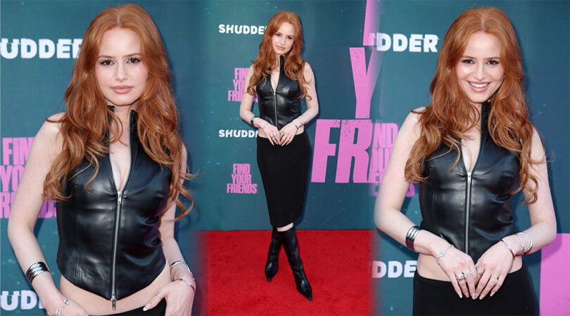 Red Hot Danger! Madelaine Petsch Shows Off Curves in Tight Leather Top