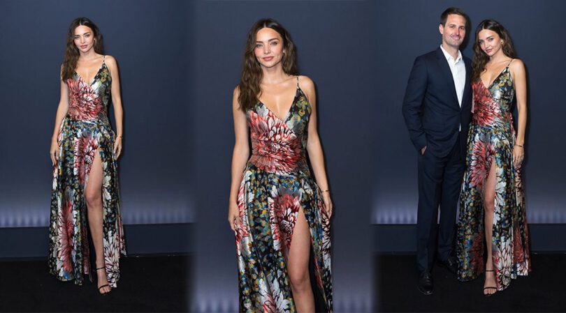 Supermodel Heat: Miranda Kerr Shows Off Her Hot Body and Slit to the Waist in France