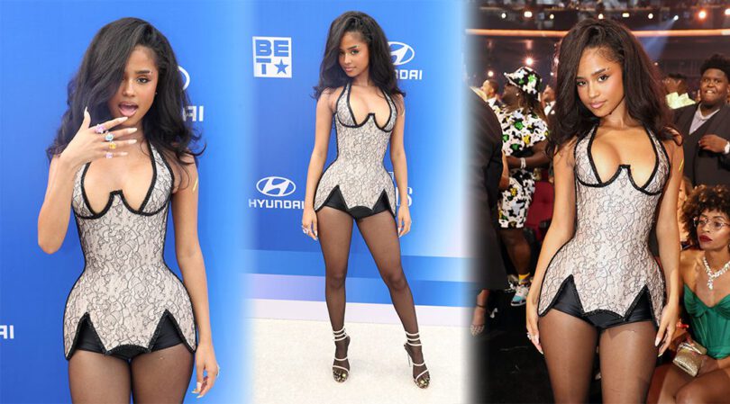 Tyla Poses Braless and Soaked in Sex Appeal for 2026 BET Awards