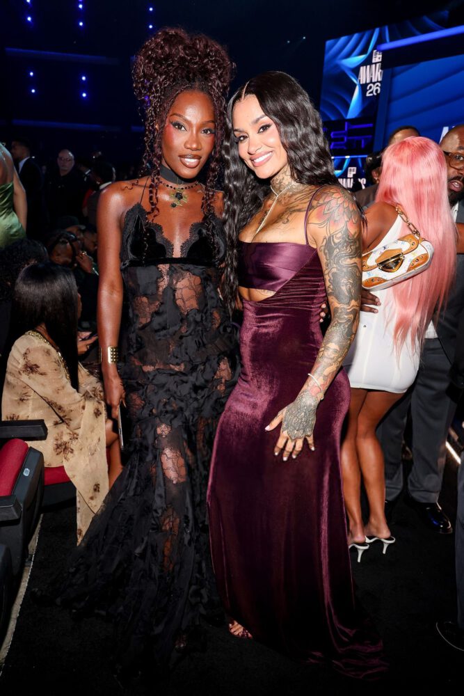 Doechii Braless See Through Dress Bet Awards